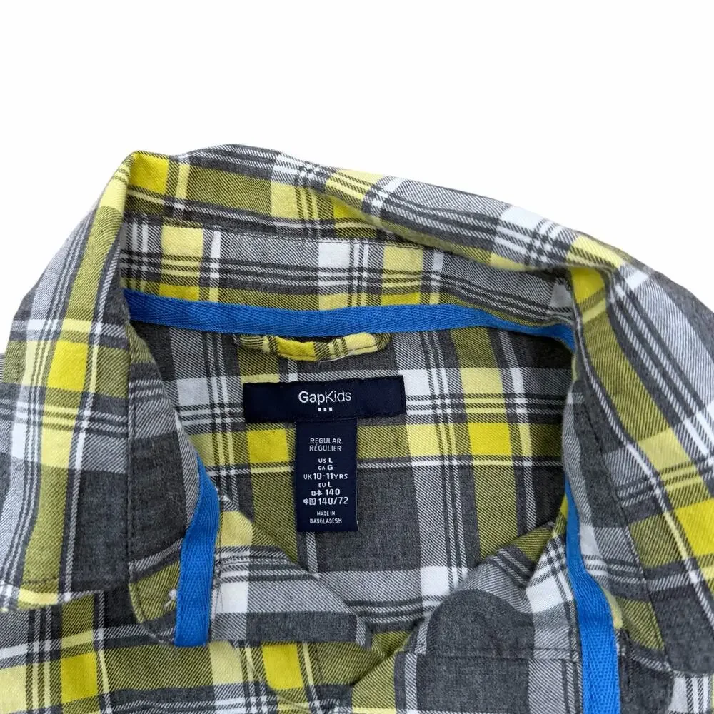Gap Kids Lot of 2 Long Sleeve Shirts Sz L Boys